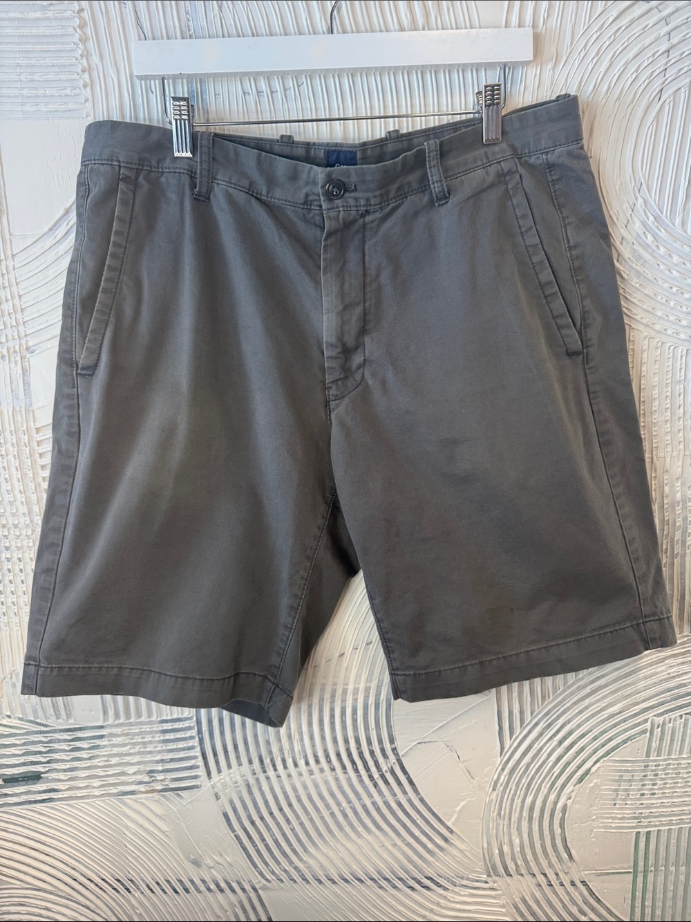 GAP Men's Charcoal Gray Flat Front Shorts N0545